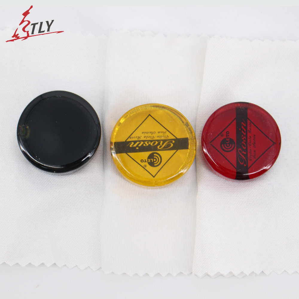Violin Rosin Bow - 1 pièce originale LETO rond noir/rouge/jaune