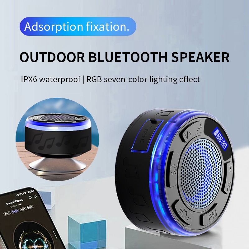 Amazon Music Audio Quality - Haut-parleur Bluetooth sans fil étanche pour