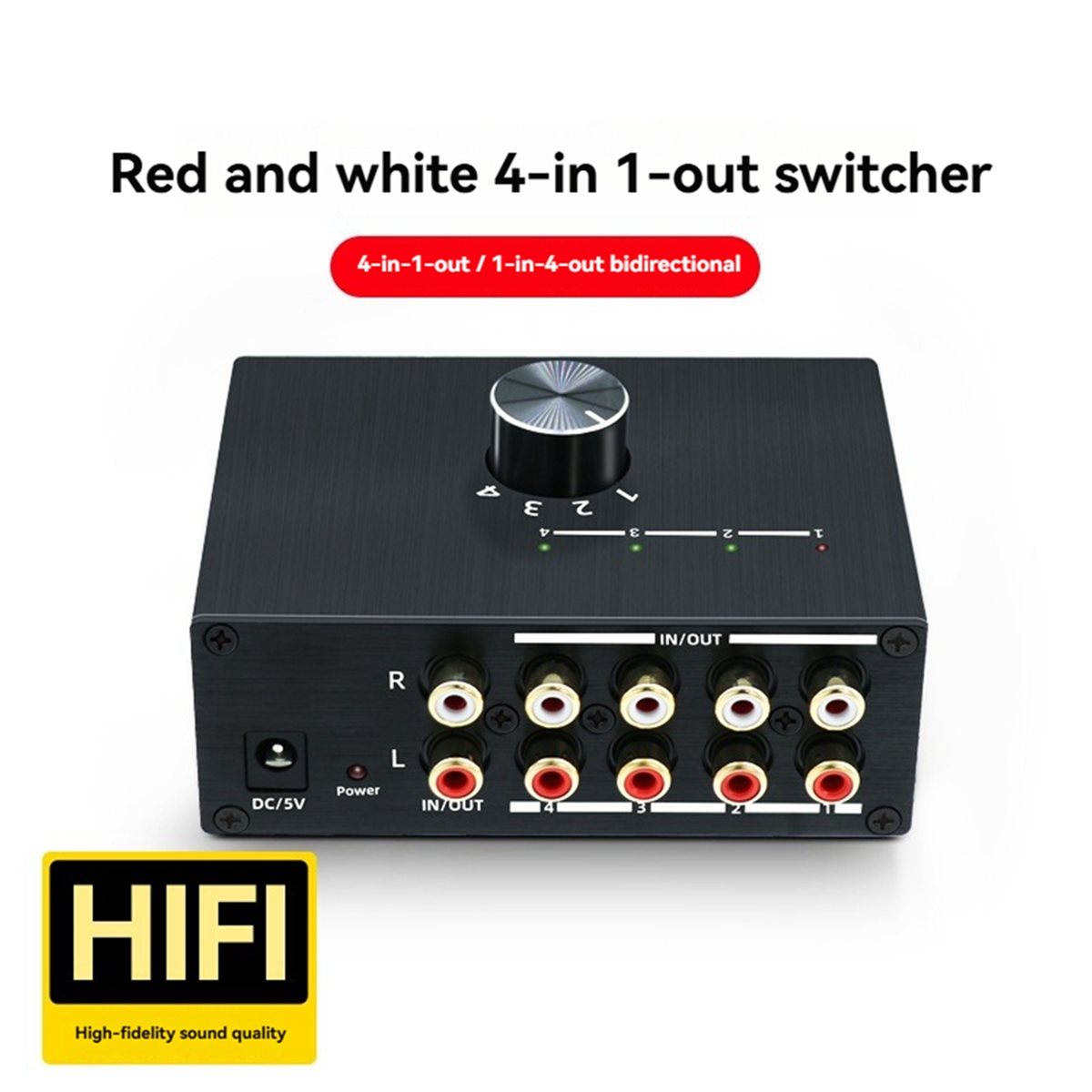 Commutateur audio stéréo 4 voi - Audio Music Converter avis et prix