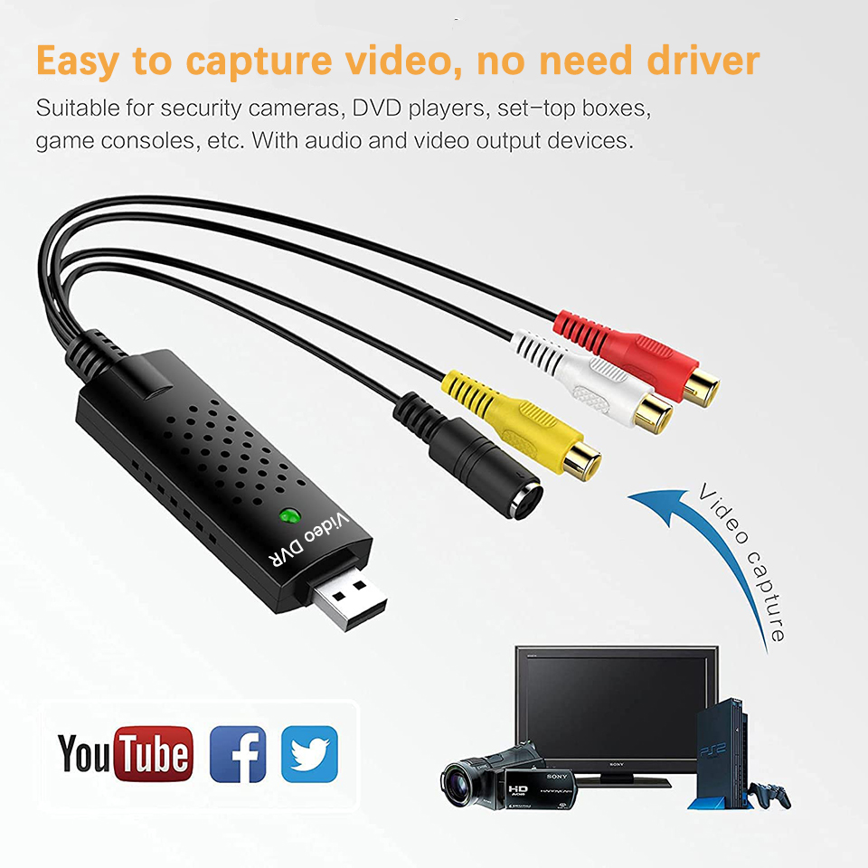 Carte de Capture vidéo USB cap - Audio Music Converter avis et prix